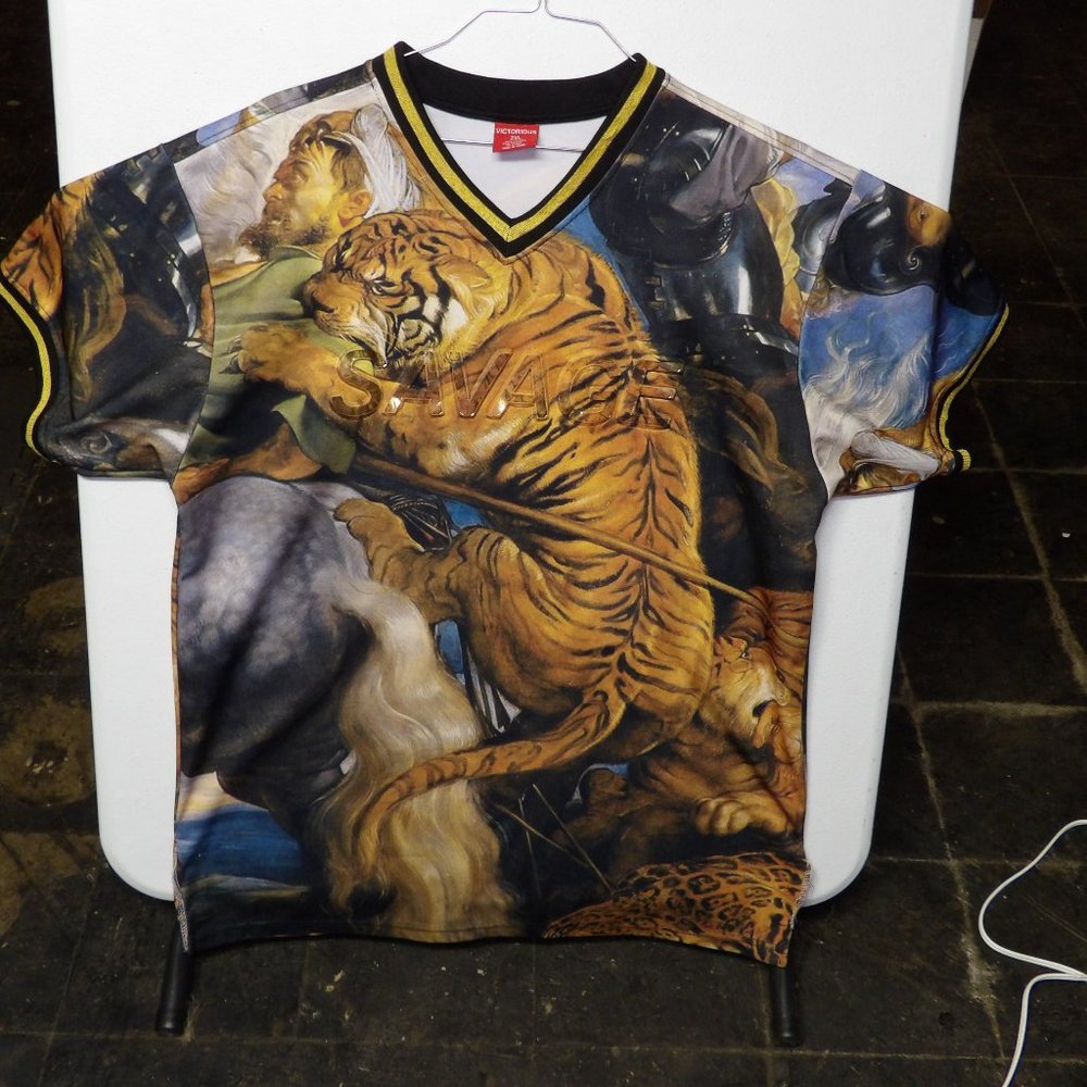 Savage Victorias Wrap Around Print Shirt